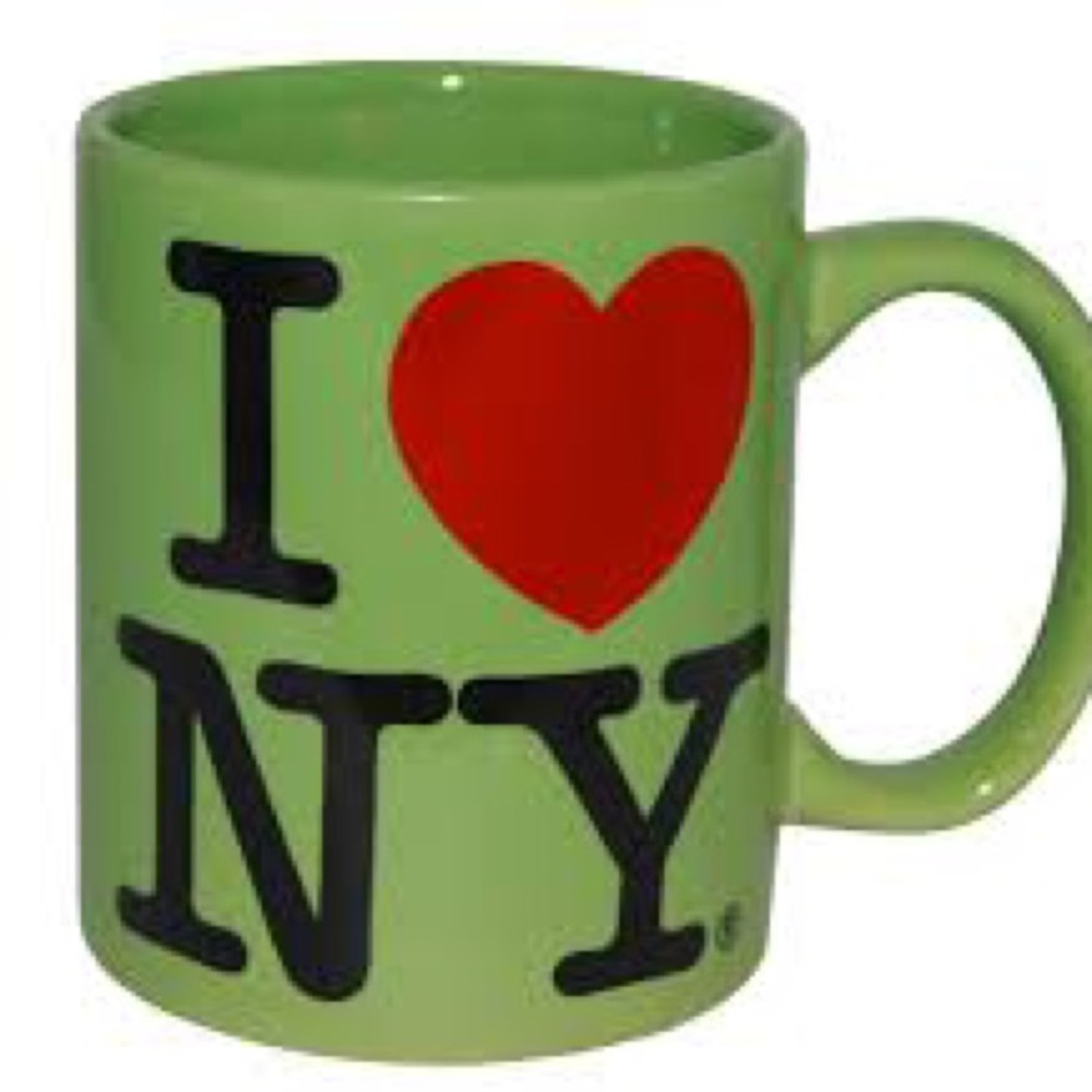 Mug I love New York green